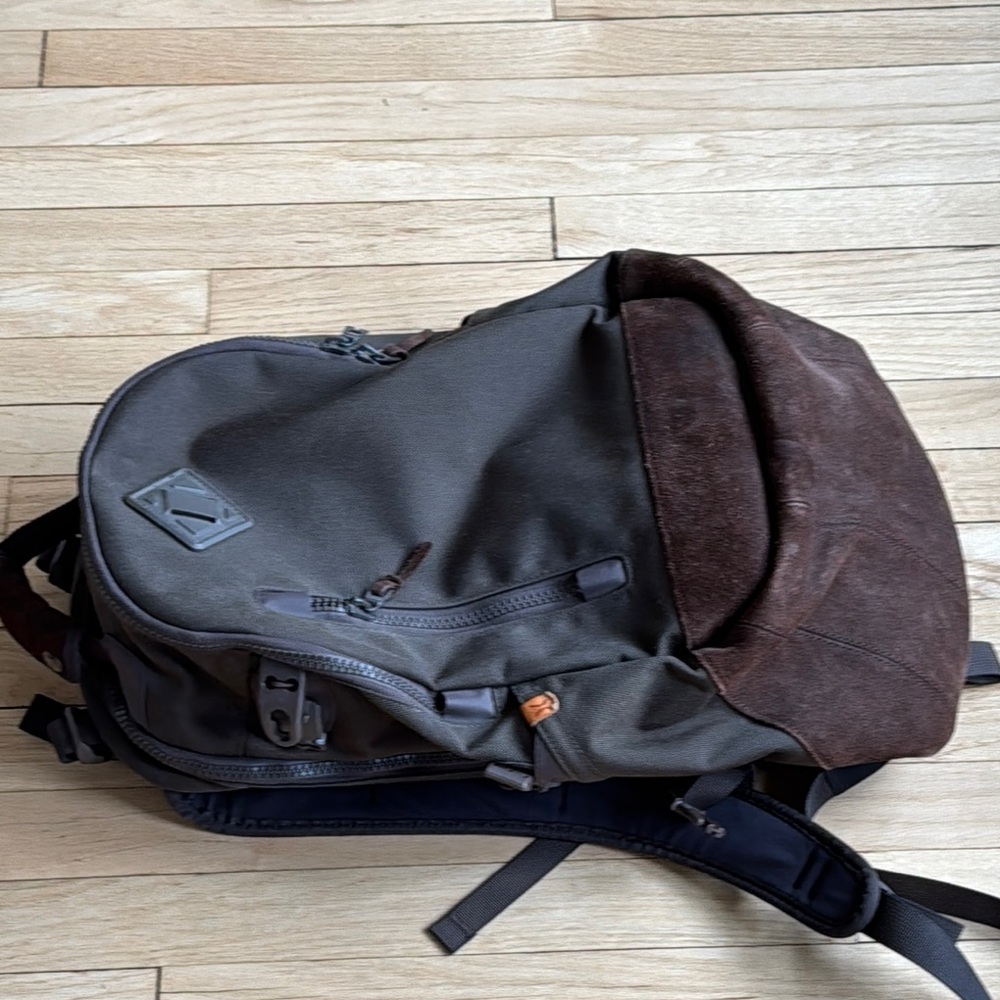Visvim Brown And Black Backpack With Streamlined … - image 7